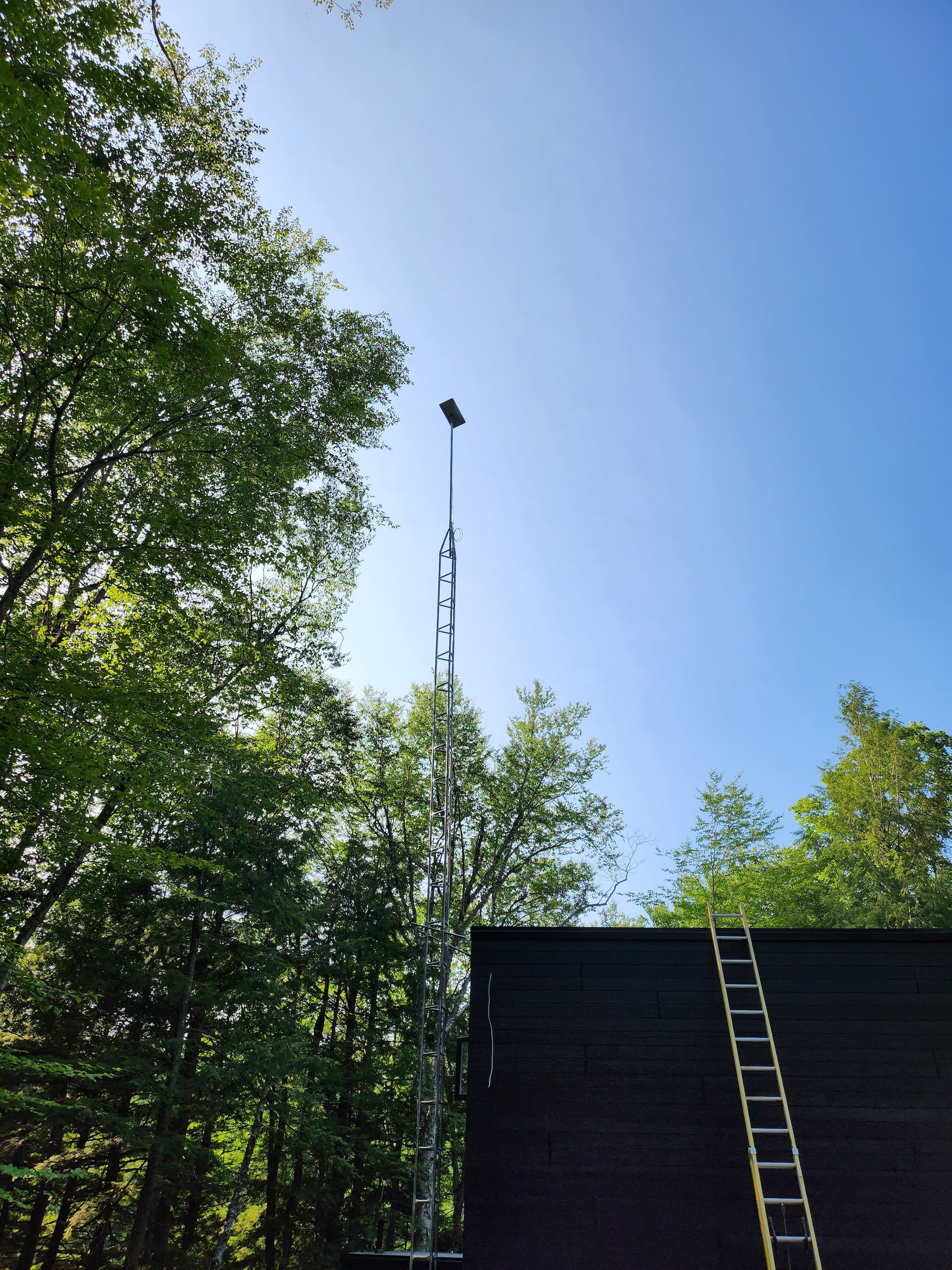 60-foot starlink tower under construction