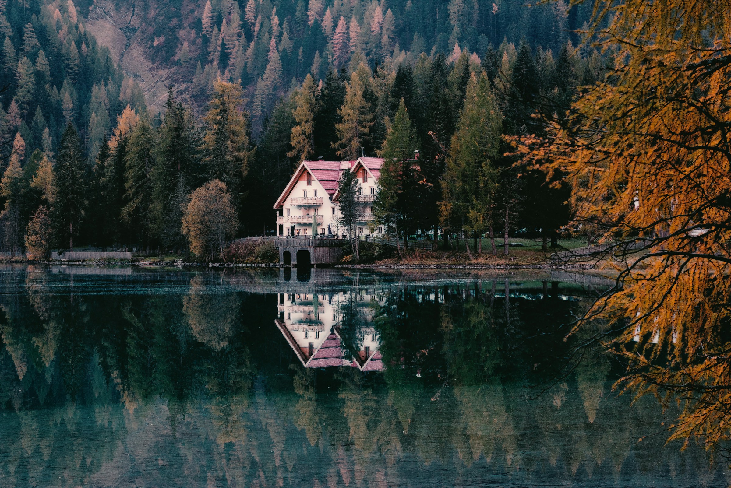 cottage on a northern lake